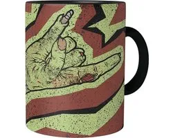 Urban Backwoods Zombie Metal Fist Pillow Decorative Pillow