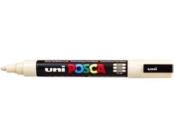 Marqueur de peinture uni-ball à base d'eau Posca PC-5M ivoire