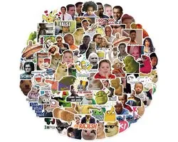 Akyol - stickertje Meme stickers - 50 stuks - Grappige stickers - Bekende meme stickers - Stickers volwassenen - Stickers kinderen - Laptop stickers