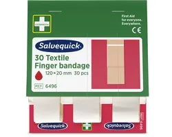 Salvequick vingerpleisters beige Ref. 6496 - 6 pack