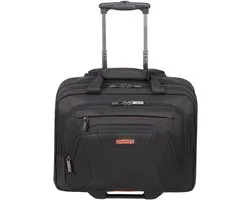 American Tourister Valise pour ordinateur portable At Work Rolling Tote 15.6" Black / Orange Noir