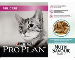 Purina Pro Plan Cat NutriSavour - Delicate - 10 x 85 g zakjes