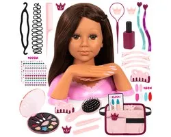 Bayer Design 90090AC Charlene Magic Nails kaphoofd en Make-up Buso met Handen en Nagels Make-up, Haaraccessoires, Sticker