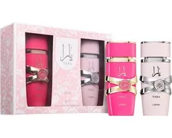 Lattafa Yara 5th Anniversary Edition Giftset - Yara Candy 100 ml eau de parfum spray + Yara 100 ml eau de parfum spray - Cadeauset voor dames