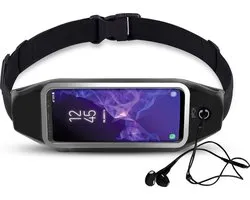 Hipband Sportband Running Belt Black - Ceinture avec support pour Smartphone pour le fitness - Universel pour tous les téléphones (Samsung, Huawei, Apple) - de iCall