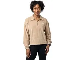 Billabong Coffee Time Sweatshirt Met Halve Rits Beige XS Vrouw