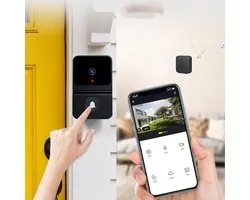Draadloze videodeurbel, slimme video-intercom, HD-nachtzicht, opladen via wifi, slimme deurbel, tweewegs bellen, nachtzichtfunctie, 2,4 GHz wifi, bediening via app