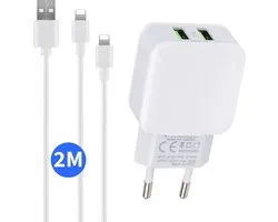 Chargeur rapide pour Apple iPhone 12 / 11 / X / XS / XR / MAX / iPhone 8/8 Plus / iPhone SE / 5S / 5 / iPhone 6S / 6 Plus / 7/7 Plus - Câble de charge et adaptateur