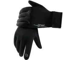 Winter handschoenen dames heren ski sneeuw handschoenen voering warm touchscreen, geschikt voor hardlopen, fietsen, fietsen, wandelen, rijden, wandelen, typen, freeze werk, sport, voetbal, schieten, games-XL