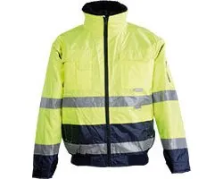 PLANAM Veiligheidsjas Comfort, geel marine maat L