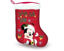 Kerstsok Mickey Mouse Disney 'Jingle Bell Fun' - Hoogwaardige Voering (42 cm) - Rood, Multi