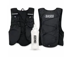 BASE6® Premium Hardloopvest met Telefoonhouder & Drinkhouder – Inclusief Bidon – Running Vest / Hardloopvestje voor Dames & Heren – Anti-Bounce Elastiek – Hardlopen, Trail & Marathon