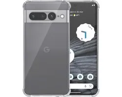 Telefoonhoesje Geschikt voor Google Pixel 7 Pro Transparant - Shockproof TPU Siliconen Case met Stootrand Doorzichtig - Smartphonica geschikt voor Google Pixel 7 Pro