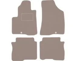 Beige veloursmatten voor: Hyundai SantaFe II SUV (2006-2012)