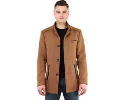 Versano John Heren Korte Mantel Manteljas Winterjas L - Camel