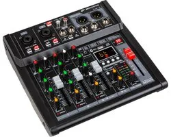JB Systems Live 4 Compacte PA mixer 4 ingangen / 3-kanalen
