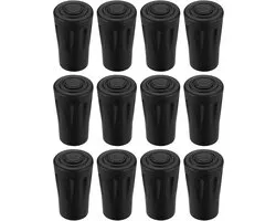 Doppen, wandelstok rubberen tips, trekkingstok, tip beschermer, rubberen buffer voor wandelstokken, asfalt/grind/bergen/wandelstok, accessoires