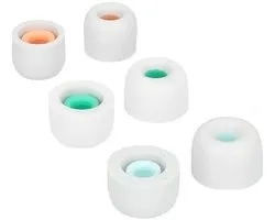 Set van schuimtips voor Sony in-ear Memory Foam oordopjes- Eartips WF-1000XM5 / WF-1000XM4 - 3 paar - 3 maten - Grijs