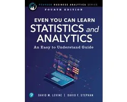 Pearson Business Analytics Series - Even You Can Learn Statistics and Analytics