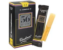 Vandoren 56 Rue Lepic Bb-Klar.  2.5 boîte de 10 anches - Anches pour Clarinette Sib (Français)