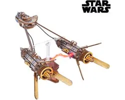 UGEARS 3D Modelbouw - Anakin Skywalker's Podracer - Star Wars - Mechanisch Bouwpakket Hout - Educatief Speelgoed