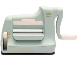 Vaessen Creative Cut Easy Mini - Stans- en Embossingmachine - Mint - 7,5 cm – Incl. Snijmallen en Embossing Folder