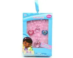 Nickelodeon - Doc McStuffins - Speelgoed dokter - 4-Delig sierraden accessoires set - ketting - Ringen - Armband.