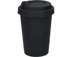 Flex Koffiecup - Buigbaar! - Geschikt voor Onderweg - Buigbare Siliconen Coffee Cup - 330ml Koffiebeker To Go - Voor kinderen - BPA-vrij! - Koffie Cup Zwart
