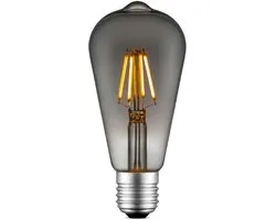 Home Sweet Home - Edison Vintage E27 source lumineuse LED filament Drop - Fumée - 6.4/6.4/14cm - ST64 Deco - Retro LED lampe - Dimmable - 4W 150lm 1800K - lumière blanc chaud - pour les douilles E27
