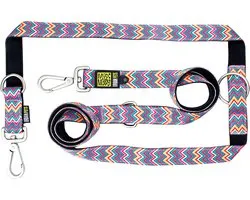 MAX & MOLLY Vintage Pink Verstelbare Hondenlijn / Hondenriem - Polyester - M - Breedte: 2 cm - Lengte: 200 cm
