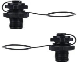 2Pcs Inflatable Boat Valve - Universele Schroefventiel - Luchtventielen - Ventieladapter Caps - Voor Opblaasbare Rubberboot - Kano - Vissen - Zwembad