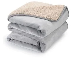 Couverture imperméable pour animaux de compagnie pour chiens et chats - Couvertures douces en peluche pour la protection du canapé et du lit - Grande couverture lavable 150 x 125 cm
