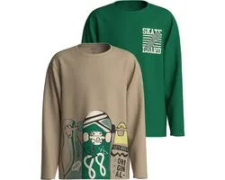 NAME IT - NKMVELDO 2P LS NREG TOP - Jongens - Lange mouwen shirts