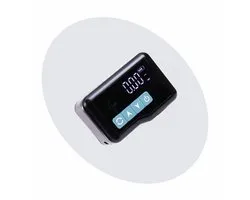 Voltano Mini Pompe à Pneus Électrique / Pompe à Vélo Pour Auto / Moto / Scooter - Noir / Bleu Glacier - Compresseur d'Air Portable - Modes Préprogrammés - Pompe Jusqu'à 10,3 BAR - Incl. Embouts Presta, Schrader, Valve Hollandaise Et Plus