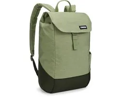 THULE vrijetijdsrugzak rugzak met laptopvak Lithos Backpack 16L Quiet Green / Darkest Green Lichtgroen