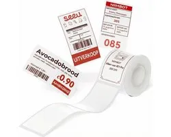 Niimbot labelprinterrol voor B21 Pro 300DPI - 38x70mm - 1 rol met 115 Labels - wit