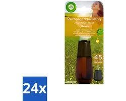 24 x Air Wick Essential Mist - Navulling - Happiness - Ananas & Wilde Munt - 20ml - Air Wick - Geurverspreider - Essentiële Oliën - Ananas - Munt