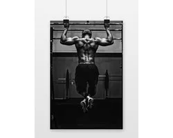 Affiche de gymnastique | Affiche d’entraînement | Zwart Wit Poster | Affiche Action | Affiche artistique | Affiche de Sport | 51x71cm | MT | Décoration murale | Affiche murale | Convient pour l'encadrement