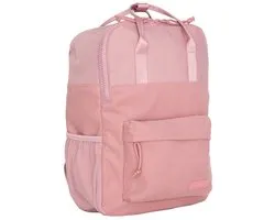 New Rebels Los Angeles Ribbi Rolltop Rugzak 13L – Stevig Rib Polyester – Lichtgewicht Schooltas & Werktas - Old Pink