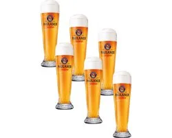Paulaner Hefe Bierglazen 50cl set van 6 stuks - Bier Glas 0,5 l - 500 ml