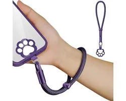 2 stuks Short Phone Chain, Universal, Adjustable Phone Chain, Keychain, Wrist Strap, Mobile Phone Strap, Anti-Loss with Ultra-Thin Patch