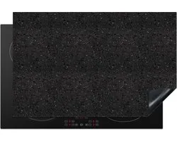 KitchenYeah® Protection induction 90x60 cm - Impression granit - Zwart - Grijs - Accessoires de plaque de cuisson - Plaque de recouvrement pour table de cuisson - Protection induction - Tapis induction - Tapis plaque induction