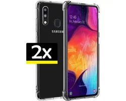 Coque Transparente Etui Antichoc Samsung Galaxy A20 - 2 Pièces