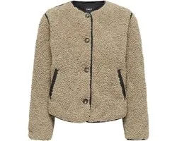 Only Jas Onlines Teddy Jacket Cc Otw 15373834 Tigers Eye/black Dames Maat - M