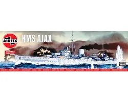 Airfix Modelbouwpakket Militaire voertuigen - 03204V HMS Ajax - Light cruiser Leander-class - Vintage Classics Plastic - 1:600 - Modelbouw