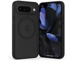Coque SnapSkin pour Google Pixel 9 Pro XL – Compatible avec MagSafe – Zwart semi-transparent