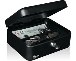 Yale Money safe - Y-CB0800NFP - Safe with key - Handy box for storing money - Medium size with removable drawer - Easy to carry