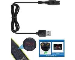 USB Laadkabel geschikt voor Philips scheerapparaten, OneBlade & trimmers – CP1788 vervanging – 1 meter – Zonder adapter