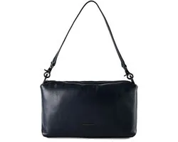 MANDARINA DUCK Leren schoudertas Mellow Leather Shoulder Dress Blue donkerblauw
