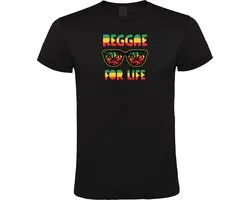 Reggae For Life - Unisex T-Shirt - M - Zwart